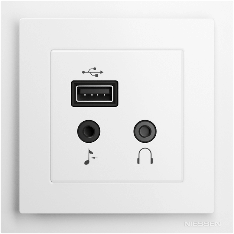 Producto conector de sonido ALBA Niessen